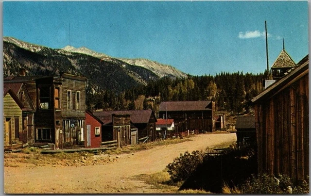 ST. ELMO, Colorado Postcard Mining / Ghost Town / Downtown Street Scene c1960s