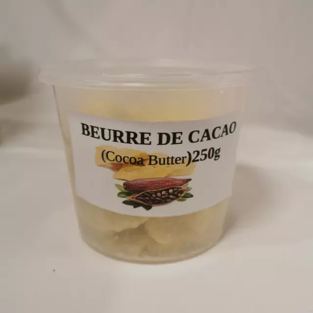 Beurre de cacao  - non raffiné - 100 % pur et naturel