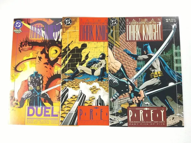 Batman Legend of the Dark Knight Annual #1 14 15 Lot (1991 DC Comics) NM-