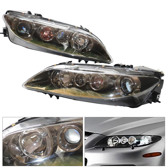 HEADLIGHT ASSEMBLY SET Left+Right Headlamp Assembly Fit Mazda 6 2006