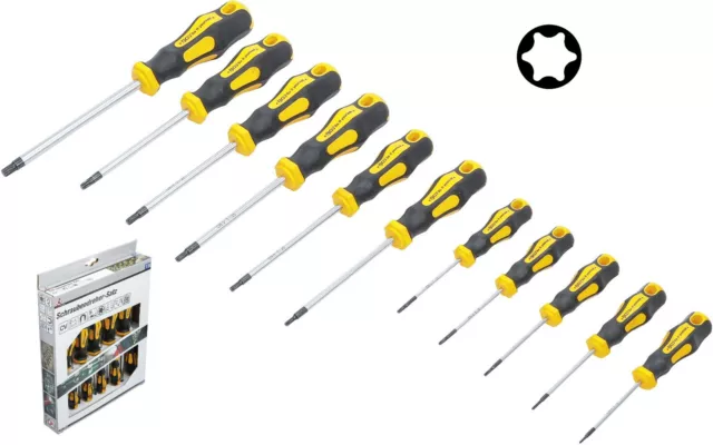 Torx Schraubendreher-Satz T6-T40 11x Schraubendreher Schraubenzieher für Torx