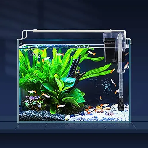 Rimless Glass Aquarium Starter Kit (3 Gal), Ultra Clear Low Iron Glass Fish