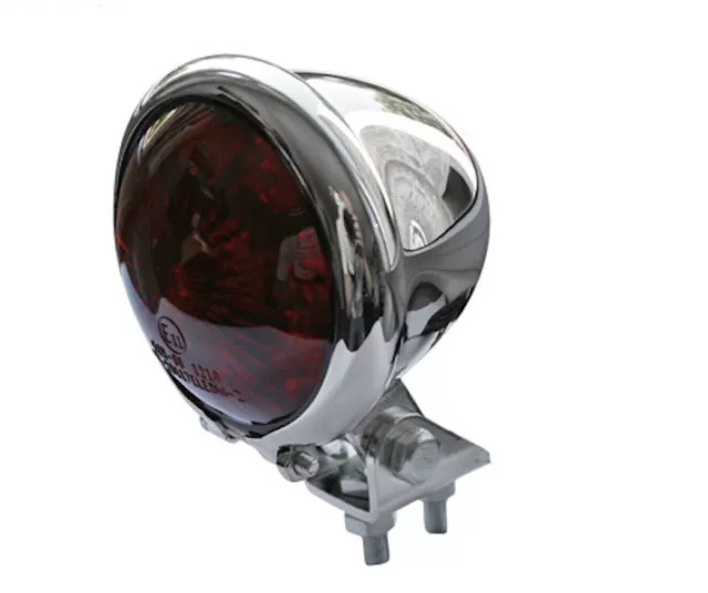 RETRO LED RÜCKLICHT Bremslicht Rund Chrom für Chopper Custom Bike Motorrad  EUR 34,90 - PicClick DE