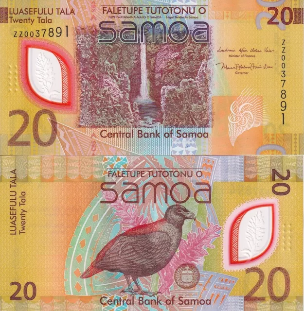 Samoa 20 Tala ND 2023 2024 Replacement ZZ P 49 new Polymer UNC