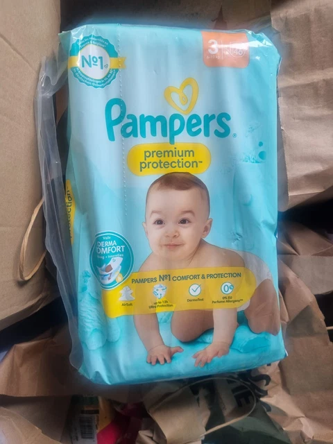 PAMPERS - Premium Protection Taille 2 4Kg-8Kg Couches Bébé - paquet de 54 couche