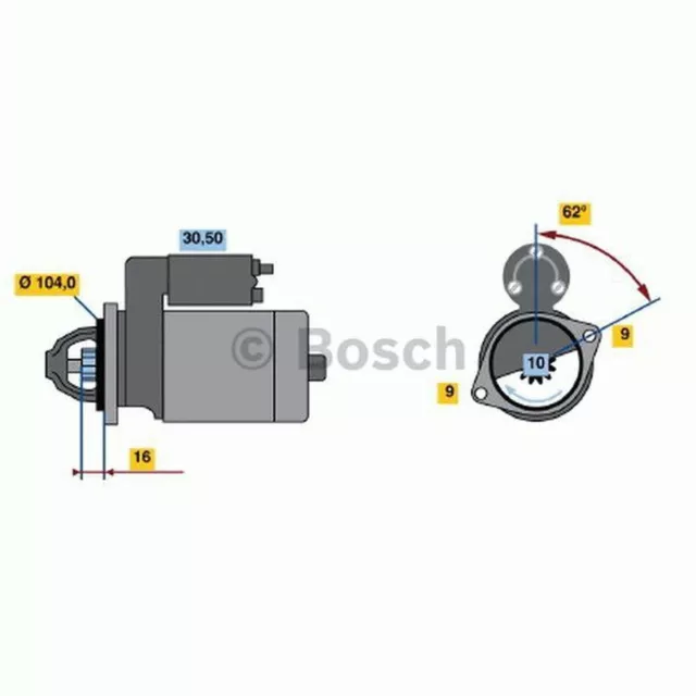 Bosch Starter Motor BXF456 3