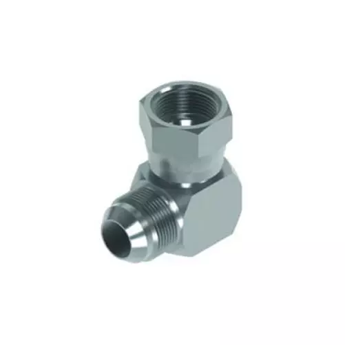 JIC Male X JIC Swivel Female 90° Compact Elbow All Sizes Hydraulic Adaptor