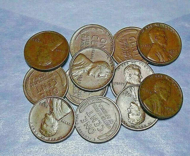 1 (One) 1933-D Lincoln Wheat Cent "Wheat Ears Most Detail Show" (F) Fine Key