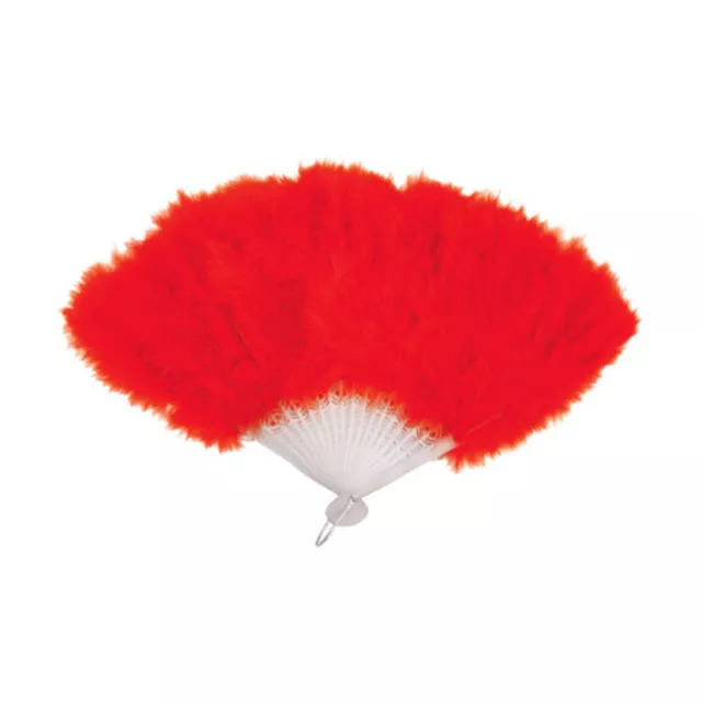 Ladies Feather Hand Fan 20S Burlesque Flapper Wedding Fancy Dress Costume