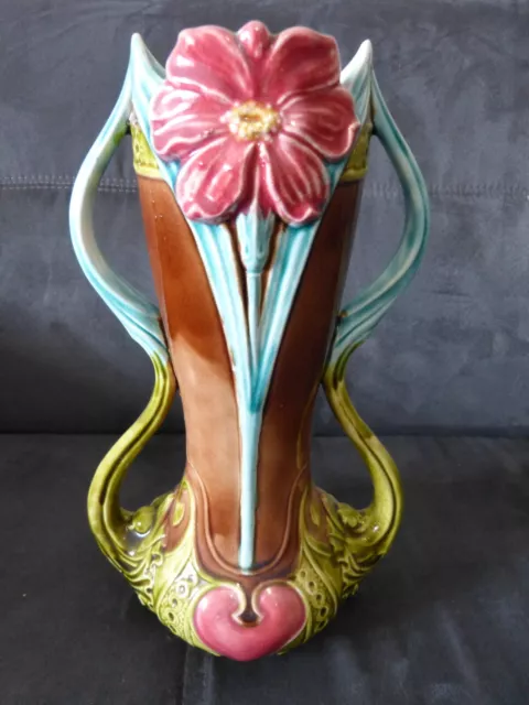 SUPERBE Onnaing - Vase Art Nouveau hauteur 29cm