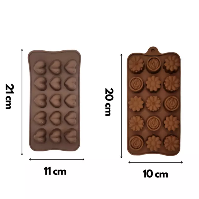 Reusable Silicone Mould for Chocolate Fondant Jelly Ice Cube Candy DIY Wax Melt