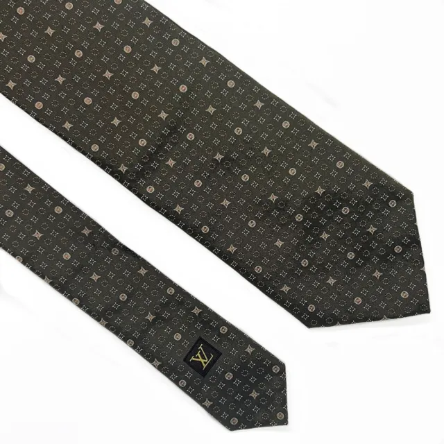 Louis Vuitton Tie Silk 100 % , lv monogram Tie , Red Lv Tie
