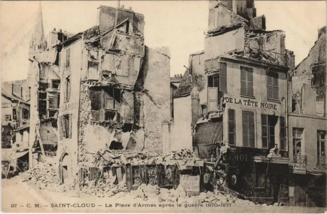 CPA ST-CLOUD Place d'Armes MILITARY WAR 1870 (50155)