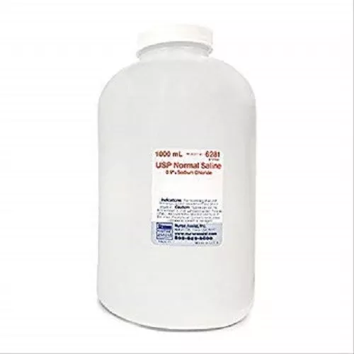 Sterile Wound Care and Irrigation Saline 0.9% Sodium Chloride 1000ml 6 Pack