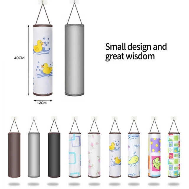 2 X Plastic Large Grocery Bag Storage Holders Wall Hanging Dispenser Organizer