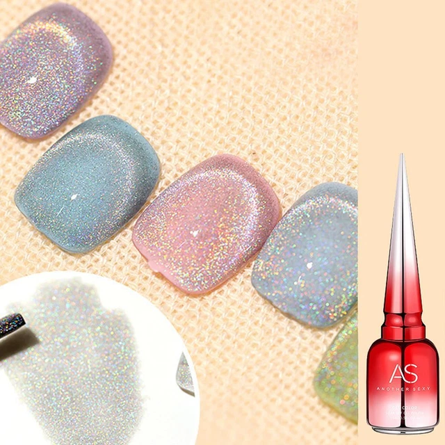 arc-en-ciel Gel de vernis à ongles Colle de photothérapie à ongles