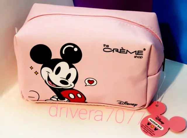 Disney The Crème Shop Mickey & Minnie Mouse Travel Pouch (Pink) Limited Edition