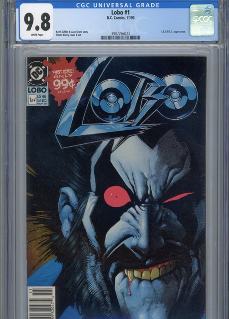 Lobo #1 Mt 9.8 Cgc White Pages Bisley Cover And Art Giffen Rare Newstand Edition