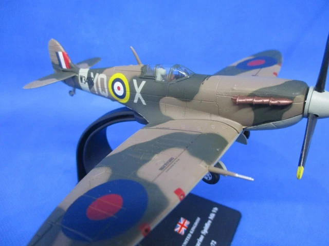Lllunimon 1/72 Escala WWII British Royal Spitfire Fighter Modelo De Avión De Metal Fundido A Presión para Conmemorar Colección O Regalo