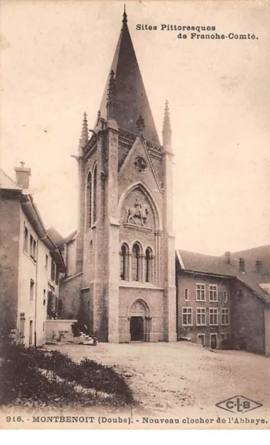 25. n°105926. montbenoit . new bell tower of the abbey.