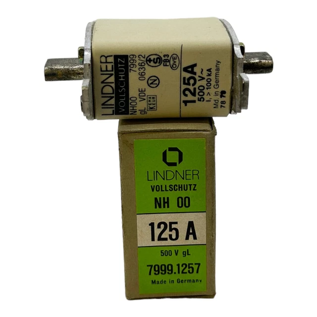 Lindner 7999.1257 Sicherungseinsatz 500V 125A Sicherung Einsatz