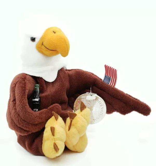 Coca-Cola Reegle Eagle International Bean Bag Plush Stuffed Animal #0211 w/ Tags