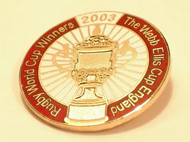 England Rugby Winners Webb Ellis Cup 2003 Collector pin badge in Mint condition