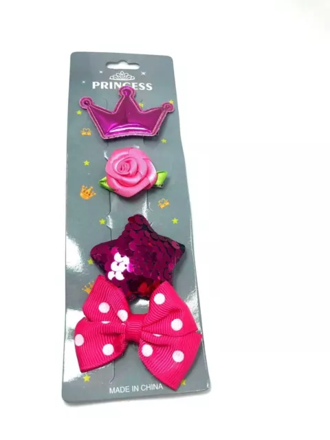 Fiocco clip per capelli 48 pz fiori in pizzo bambine set spille per capelli a barretta festa regalo 3