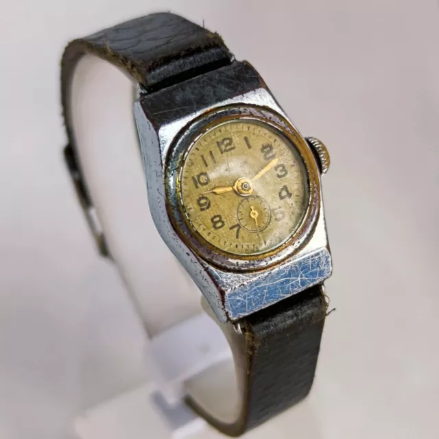 Zvezda Ussr Rare Vintage Soviet Russian Wristwatch Beatiful Early World Su 3