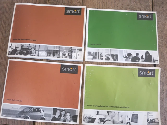 4 Betriebsanleitungen: Smart, VW Derby, VW Passat und MB A-170 incl. Bordmappe