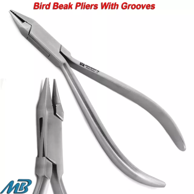 Orthodontic Bird Beak Pliers With Grooves Bending Pliers Orthodontic Instruments