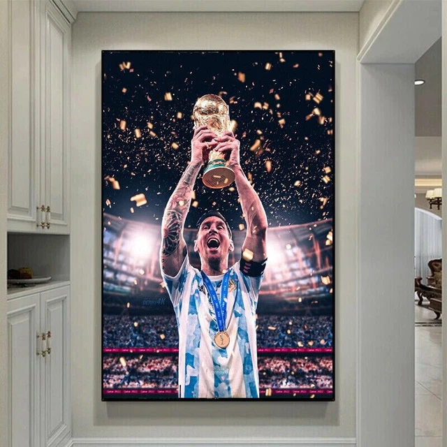 LIONEL MESSI QATAR 2022 World Cup Argentina Top Scorer Poster Gift