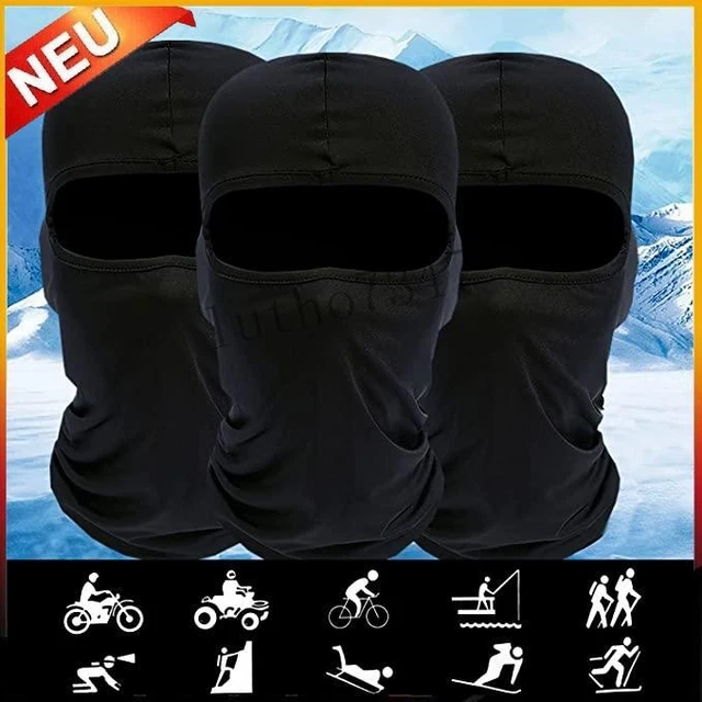 3Stk Winter Motorrad Sturmhaube Sturmmaske Skimaske Balaclava Kopfhaube Skimütze