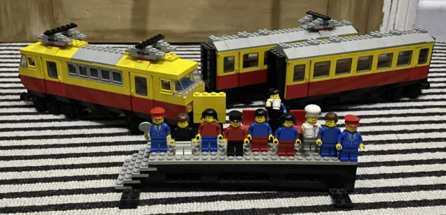 1980 LEGO 12v Trains 7740 Inter-City Passenger Train Set