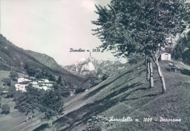 u580 cartolina  roncobello panorama provincia di  bergamo