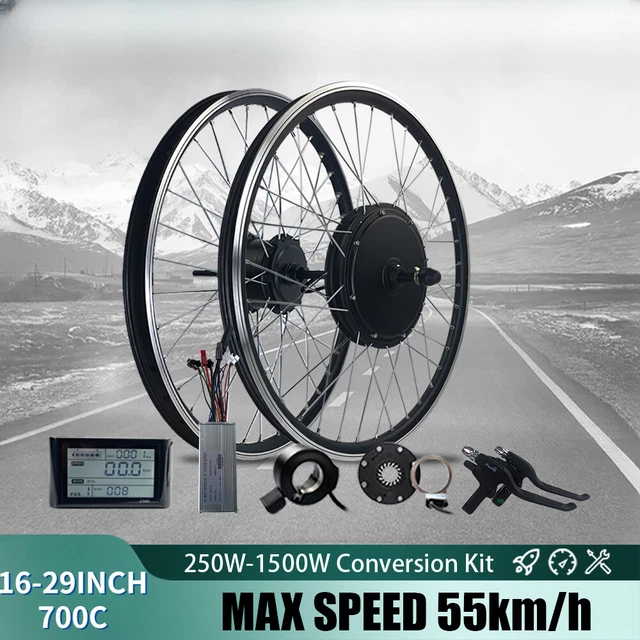 EBIKE CONVERSION KIT 36V/48V 250W1500W Front/Rear Hub Motor 2029Inch