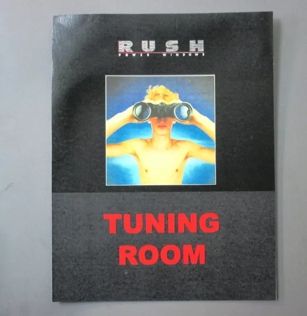 Rush Backstage Door Sign ! 8.5" X 11" Power Windows Tuning Room!!