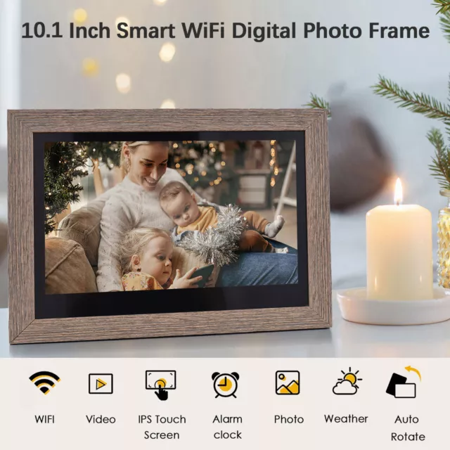 FRAMEO WiFi Digital Photo Frame 10.1" Digital Picture Frame 1280x800 Touch Scree 2