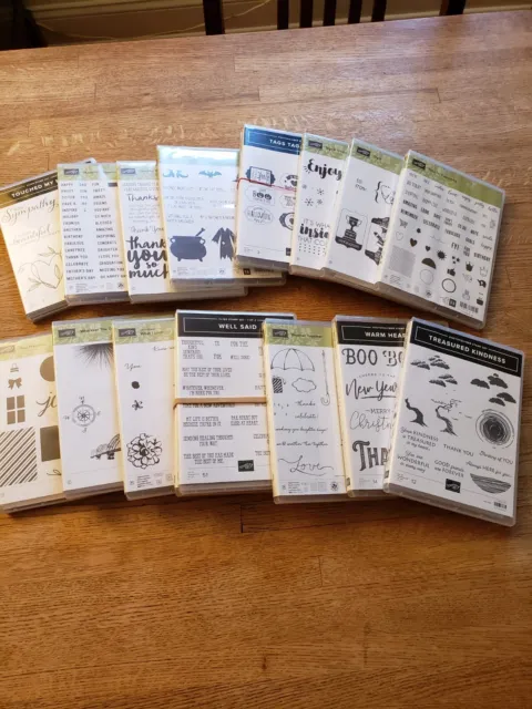 Stampin' Up! Stamp Sets NEW RETIRED Lots more added!! YOU CHOOSE "T-Z" Titles