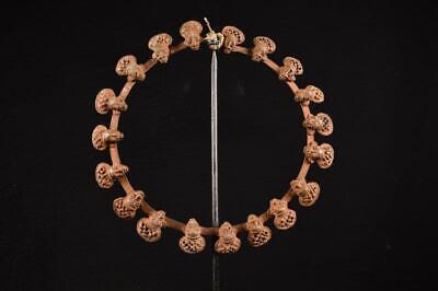 20581 Bronze: An Authentic African Bamun King Necklace Cameroon