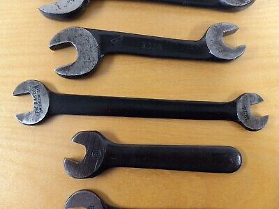 Lot of 8 Vintage Billings, Herbrand, The B&S Co Open End Wrenches Forged in USA 3