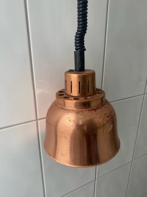 Alter Wärmestrahler Wärmelampe bronzefarben Original Vintage