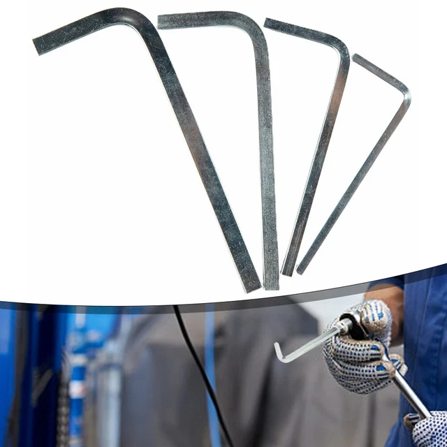 L SHAPE SQUARE Key Wrench Set 4Pcs 36mm Silver Color Chromium Vanadium