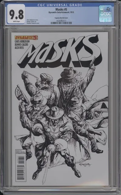 Masks #5 - Cgc 9.8 -High End Segovia B&W Ultra Limited To 100 Variant- Very Rare