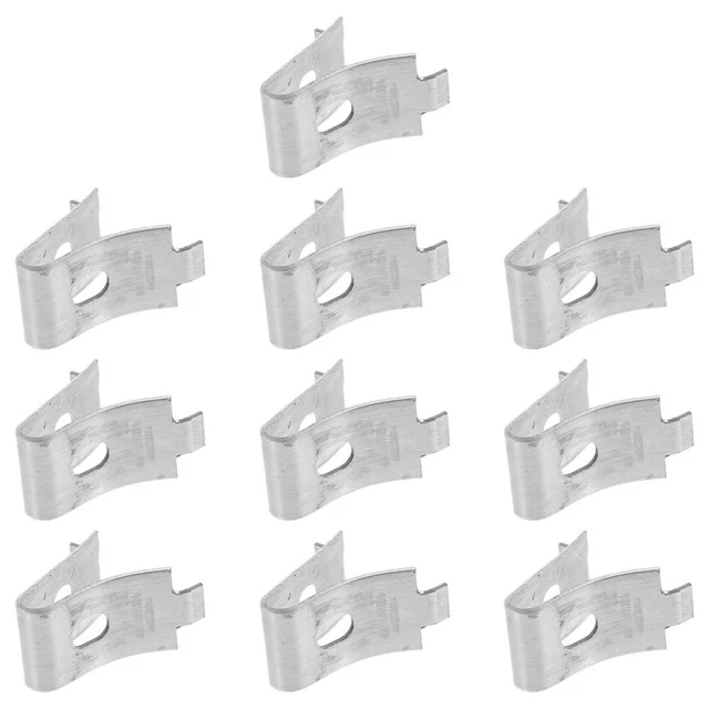 10 pz supporto per scaffale vetro scaffale staffa in metallo etichetta ripiano regolabile