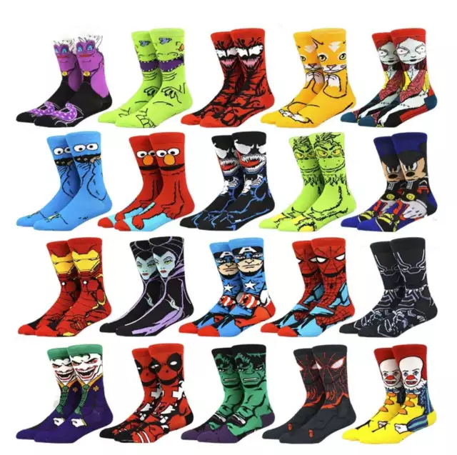 Unisex One Size fits all Marvel Character, Anime and more Novelty Socks - 57 ...