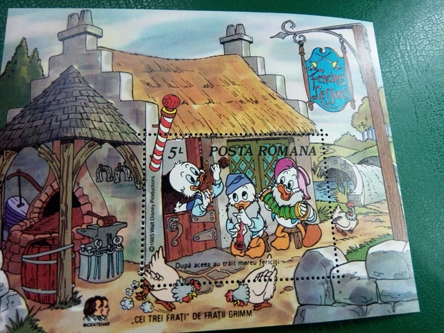 RARE STAMPS ROMANIA - Walt Disney 1985 - SHEET - MNH - 1