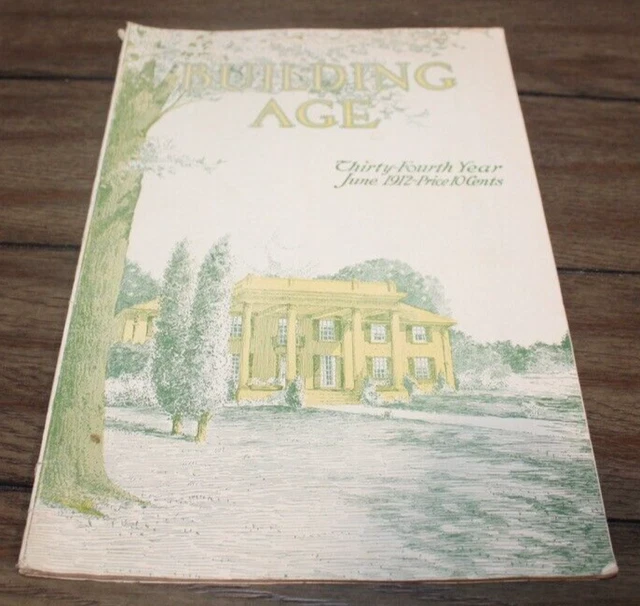 Antique June, 1912 BUILDING AGE MAGAZINE Architecture ADS++ Tools