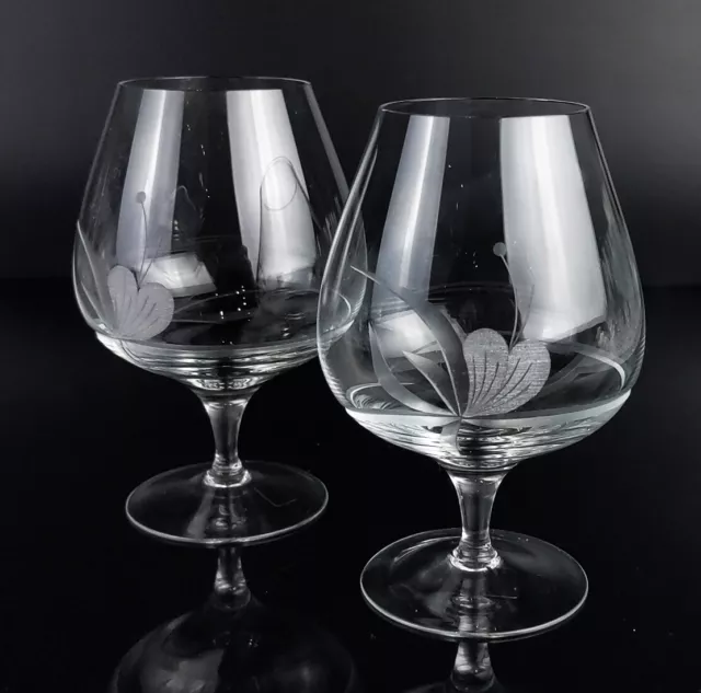 WMF Cognacgläser Kristallglas transparent Cognacschwenker Glas graviert