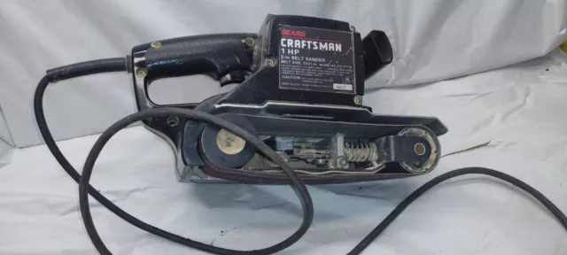 Vintage Sears Craftsman 3” Belt Sander 3x21 Model 315.117130  7AMP Made in USA!